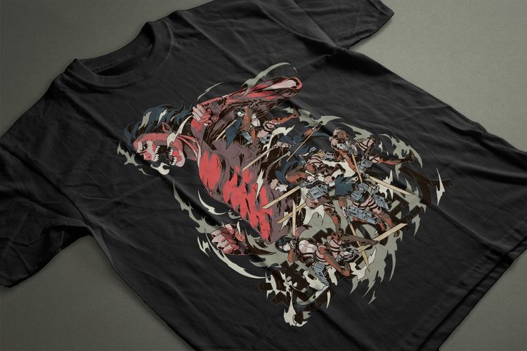 T-shirt Anime Attack on Titan